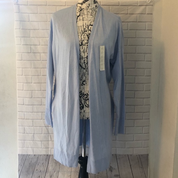 A New Day Blue Long Cardigan Sweater 